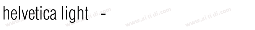 helvetica light 亮体字体转换